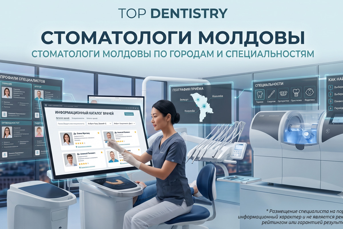 Стоматологи Молдовы по городам и специальностям