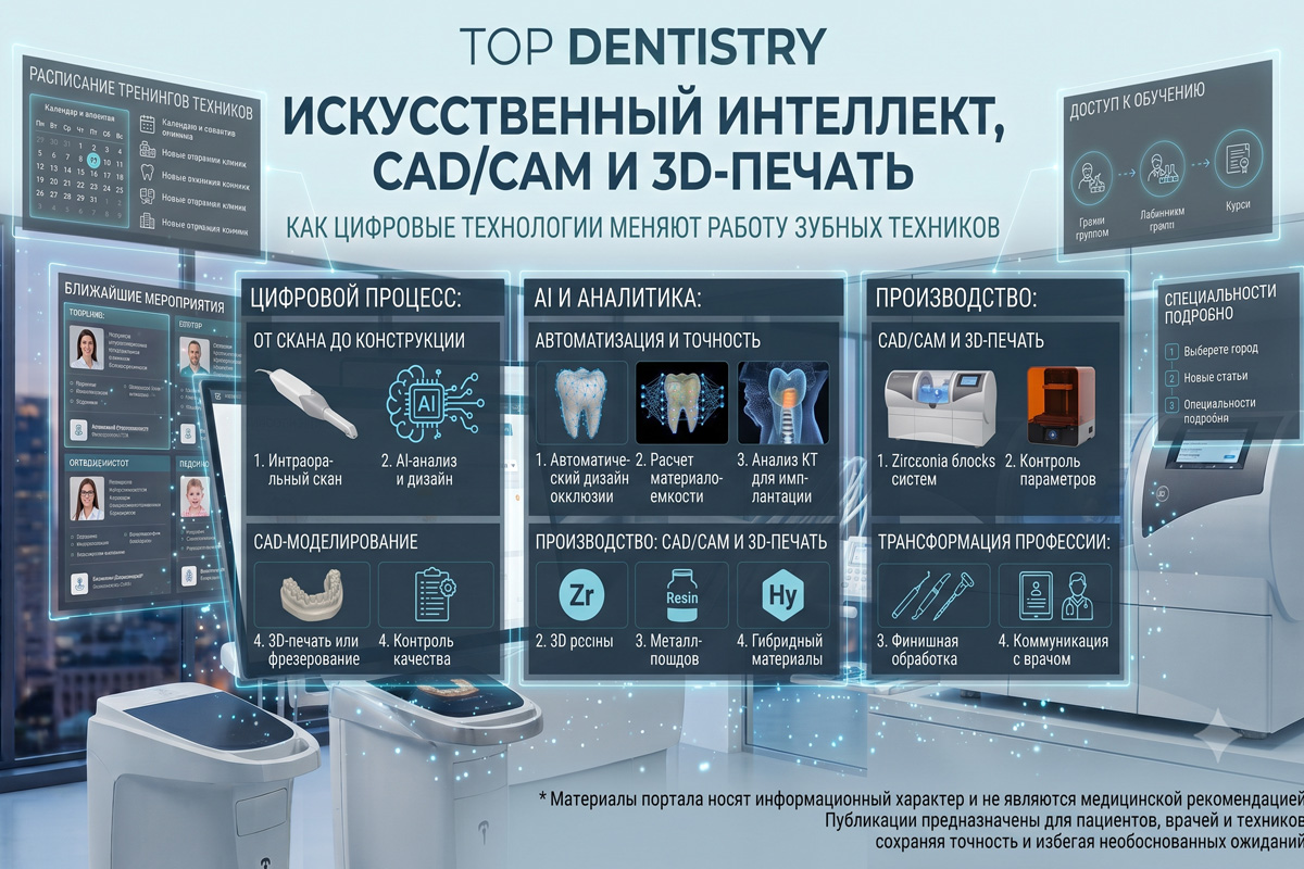 ИИ меняет работу зубных техников, но не отменяет профессию